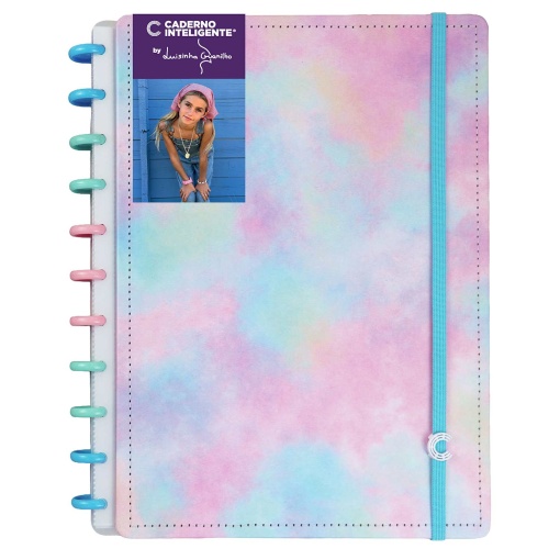 Caderno inteligente grande (215x280 mm) pautado Free Spirit by Luisinha Guanilho