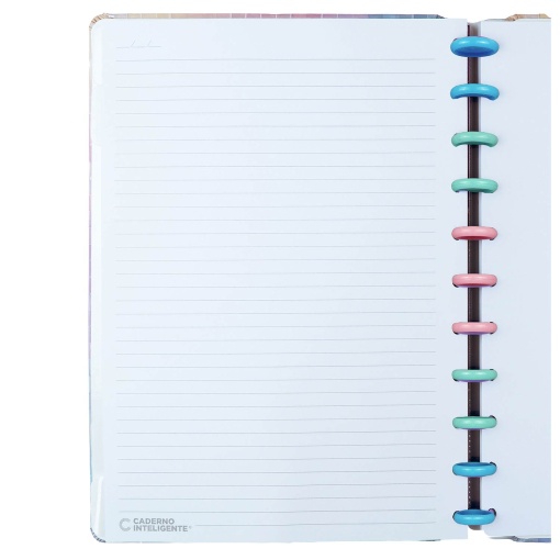 Caderno inteligente grande (215x280 mm) pautado Free Spirit by Luisinha Guanilho