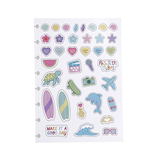 Smart A5 lined notebook Free Spirit by Luisinha Guanilho