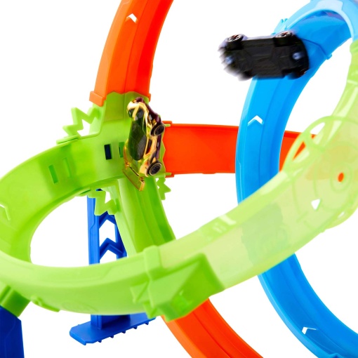 Pista de acrobacias Hot Wheels Fast Launch Cyclone Track Mattel JHK73