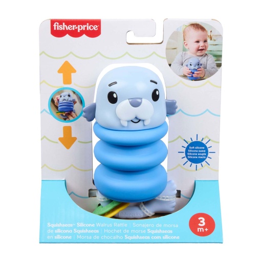 Fisher-Price Mattel SquishSeas silicone walrus Roca JHB54/JHB56
