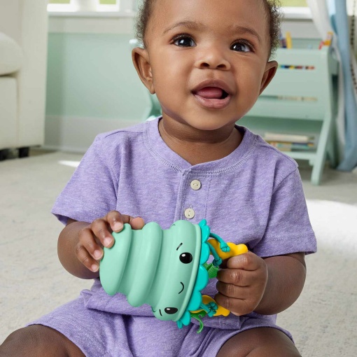 Fisher-Price Mattel JHB54/JHB57 Squish Seas silicone jellyfish-shaped rock