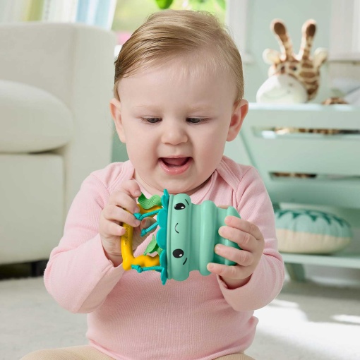 Fisher-Price Mattel JHB54/JHB57 Squish Seas silicone jellyfish-shaped rock