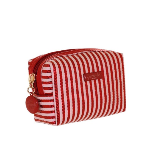 Chamomile Love Peek red toiletry bag, 8 x 11.5 x 5 cm