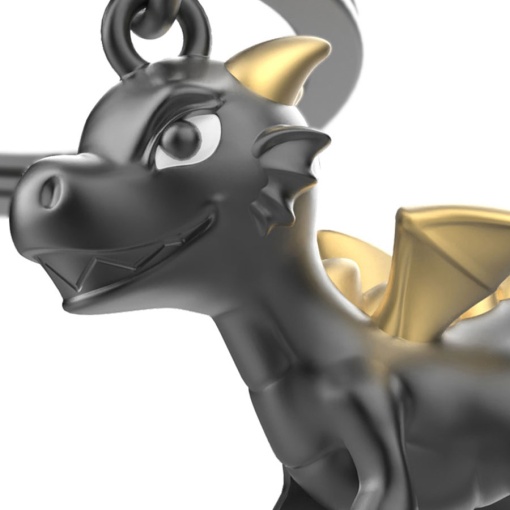 Llavero de dragón metalmorfo