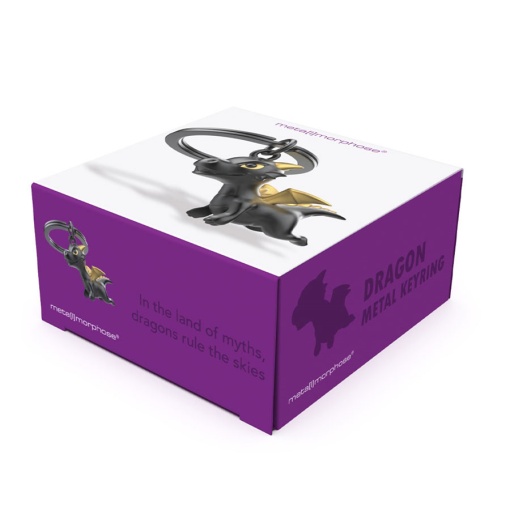 Llavero de dragón metalmorfo