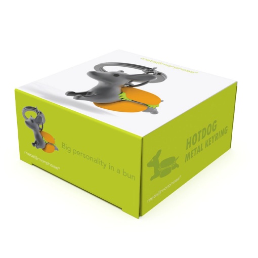 Llavero de perrito caliente de Metalmorphose