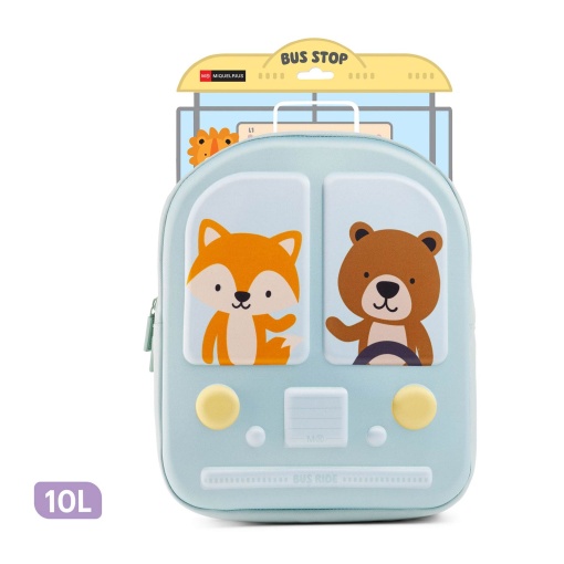 MIQUELRIUS Bus Stop backpack, green, 24.5 x 12 x 30.5 cm