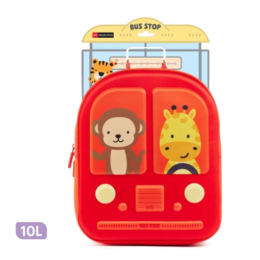 MIQUELRIUS Bus Stop backpack, red, 24.5 x 12 x 30.5 cm