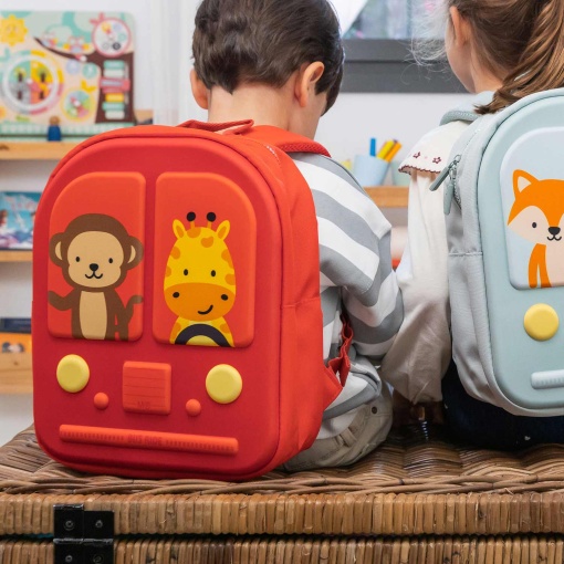 MIQUELRIUS Bus Stop backpack, red, 24.5 x 12 x 30.5 cm