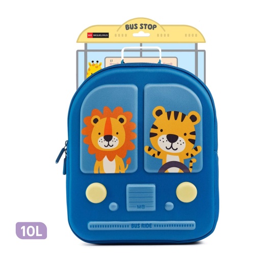 MIQUELRIUS Bus Stop blue backpack 24.5 x 12 x 30.5 cm