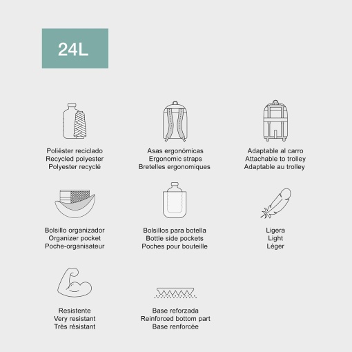 MIQUELRIUS Magic Unicorn Backpack 40 x 28 x 14 cm adaptable to a trolley