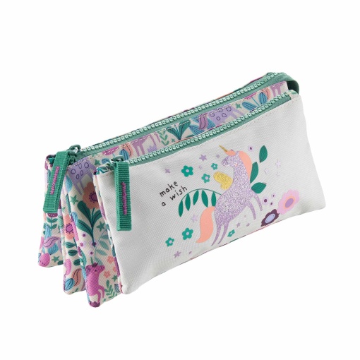 Estojo quádruplo MIQUELRIUS Magic Unicorn