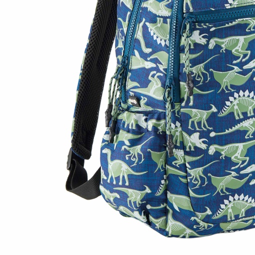 Mochila MIQUELRIUS Dinos Fossil de 42 x 28 x 11 cm que brilla en la oscuridad.