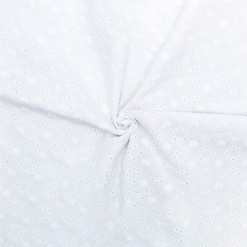 Tecido bordado com rosácea em flor 1 x 1,40 m