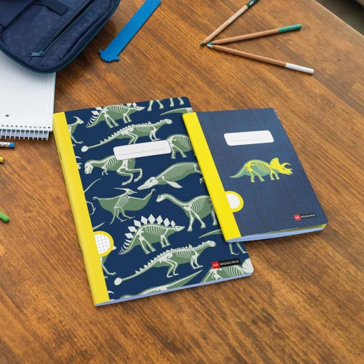 A4 stapled notebook MIQUELRIUS Fossil Dinos lined 48 sheets 90 g