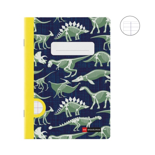 A5 stapled notebook MIQUELRIUS Fossil Dinos lined 48 sheets 90 g