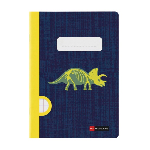 Caderno A5 agrafado MIQUELRIUS Fossil Raptor pautado 48 folhas 90 g
