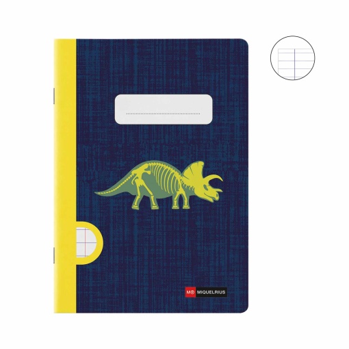 A5 stapled notebook MIQUELRIUS Fossil Raptor lined 48 sheets 90 g