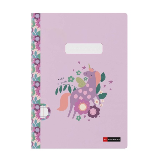 Caderno A4 agrafado MIQUELRIUS Magic Unicorn Wish pautado 48 folhas 90 g