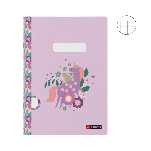 A4 stapled notebook MIQUELRIUS Magic Unicorn Wish lined 48 sheets 90 g