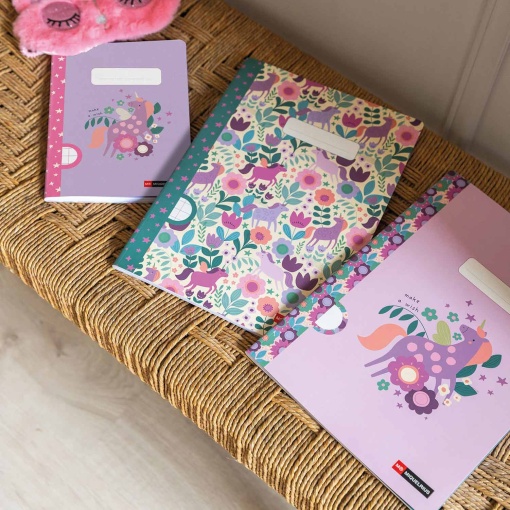 A5 stapled notebook MIQUELRIUS Magic Unicorn Wish lined 48 sheets 90 g