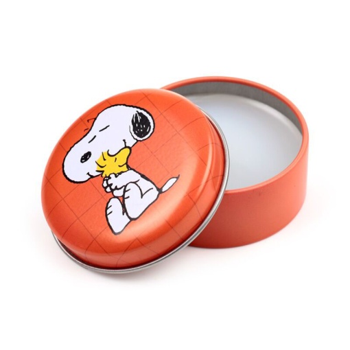 Peanuts Snoopy & Woodstock assorted lip balm in a tin