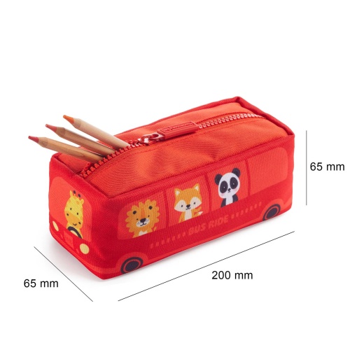 MIQUELRIUS Bus Stop red pencil case