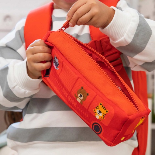 MIQUELRIUS Bus Stop red pencil case