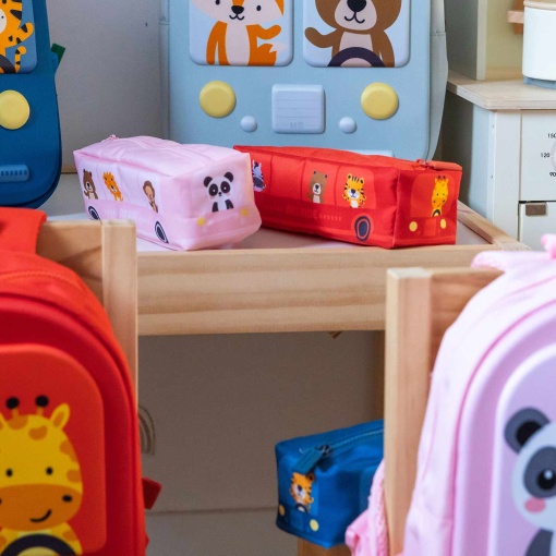 MIQUELRIUS Bus Stop red pencil case