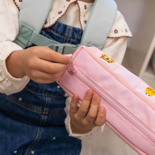 Estuche rosa para lápices de parada de autobús MIQUELRIUS