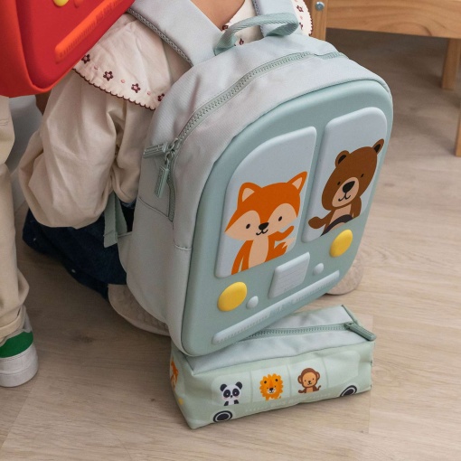 Estuche verde para lápices de la parada de autobús MIQUELRIUS