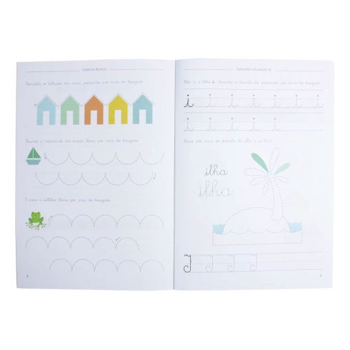 White notebook - learning to write 4+ EUROPRICE