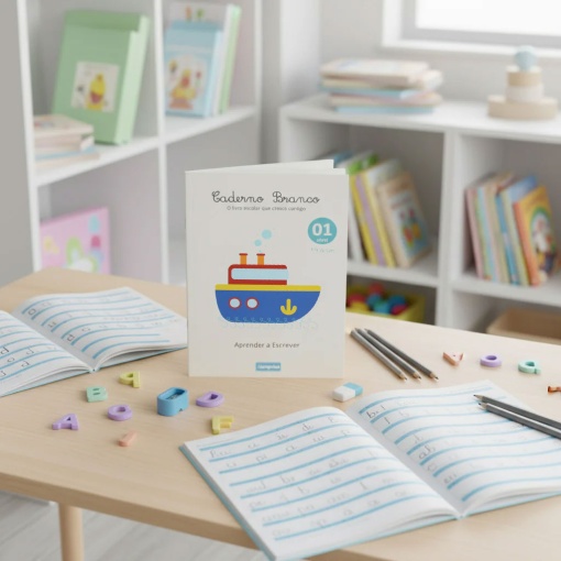 White notebook - learning to write 4+ EUROPRICE