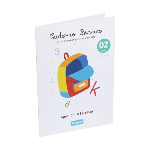 White notebook - learning to write 5+ EUROPRICE