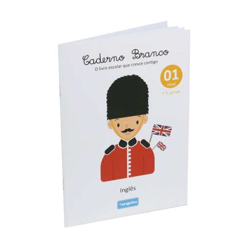 White notebook - English 4+ EUROPRICE