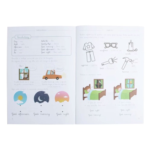 White notebook - English 4+ EUROPRICE