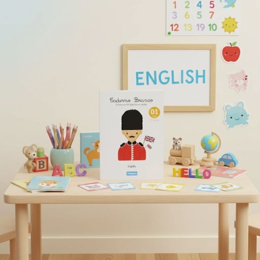 White notebook - English 4+ EUROPRICE