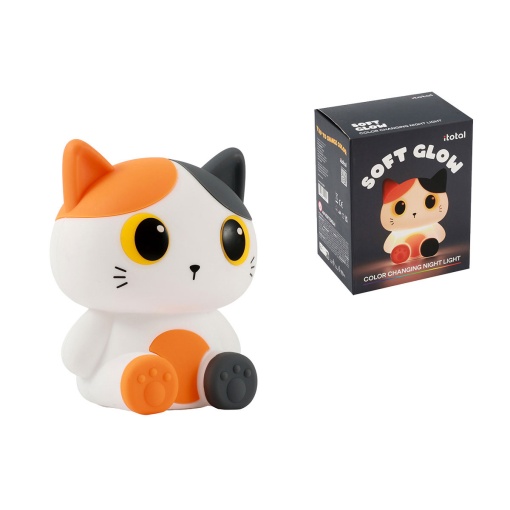 Luz de presença em silicone iTotal gato laranja
