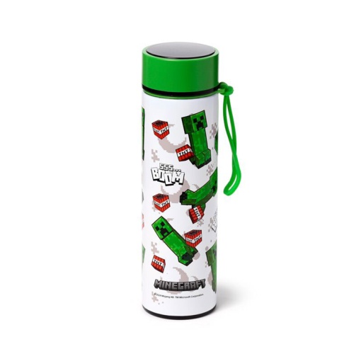 Minecraft 450ml Thermos Bottle with Temperature Indicator Sss... Boom