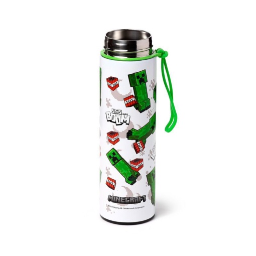 Minecraft 450ml Thermos Bottle with Temperature Indicator Sss... Boom