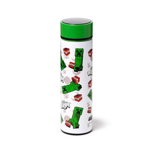 Minecraft 450ml Thermos Bottle with Temperature Indicator Sss... Boom