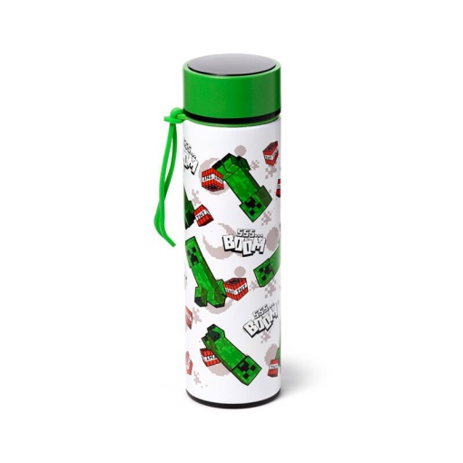 Minecraft 450ml Thermos Bottle with Temperature Indicator Sss... Boom
