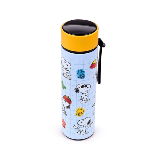 Peanuts 450ml Snoopy & Woodstock Thermos Bottle with Temperature Indicator