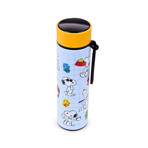 Peanuts 450ml Snoopy & Woodstock Thermos Bottle with Temperature Indicator