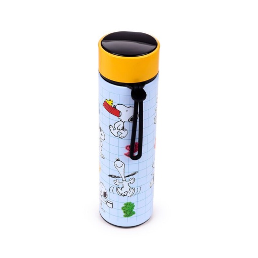 Peanuts 450ml Snoopy & Woodstock Thermos Bottle with Temperature Indicator