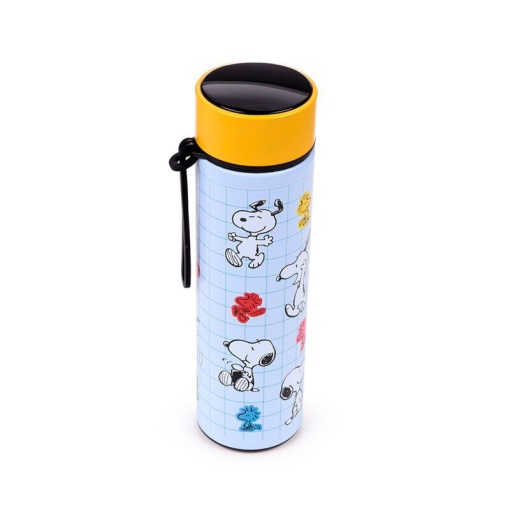 Peanuts 450ml Snoopy & Woodstock Thermos Bottle with Temperature Indicator