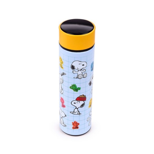 Peanuts 450ml Snoopy & Woodstock Thermos Bottle with Temperature Indicator
