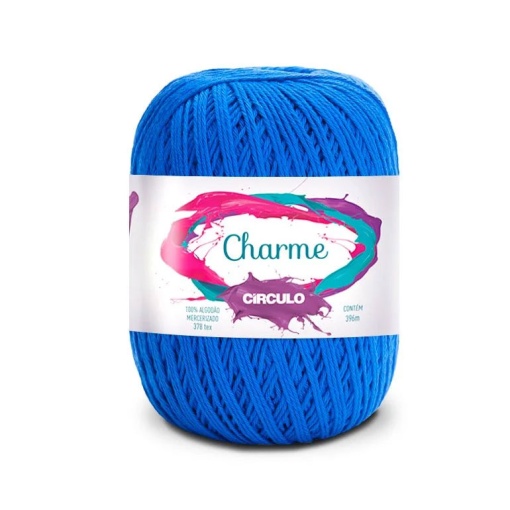 Fio de croché CÍRCULO Charme 150g azul bic 2829