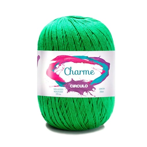 Fio de croché CÍRCULO Charme 150g verde bandeira 5767